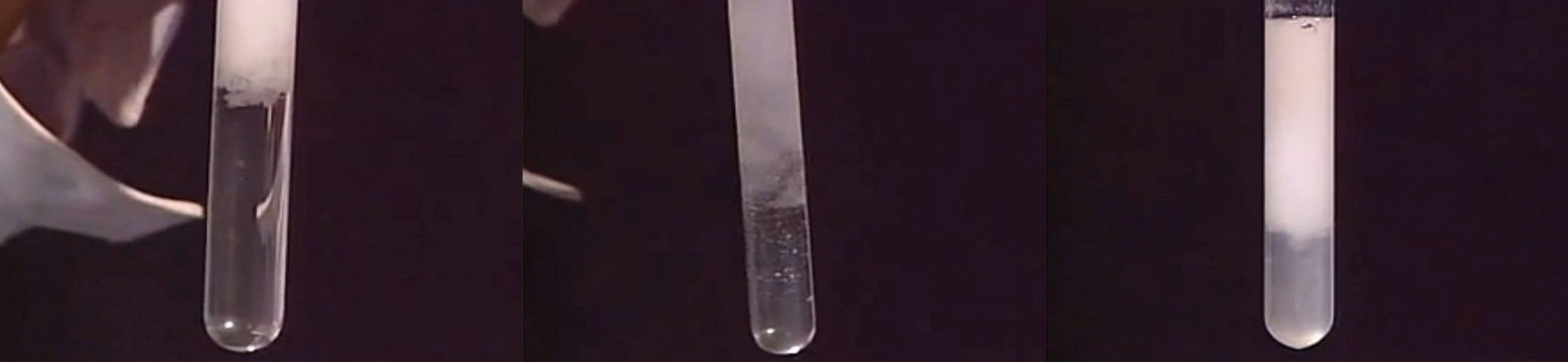 向NaOH溶液里滴加AlCl3溶液至過量,開始無沉淀，過一會兒產生白色沉淀且不溶解